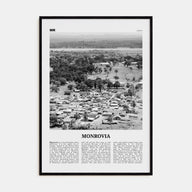 Monrovia Travel B&W Poster