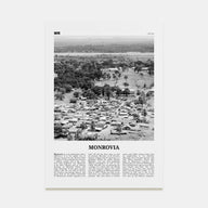 Monrovia Travel B&W Poster