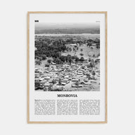 Monrovia Travel B&W Poster