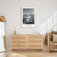 Mont Blanc Portrait B&W Poster