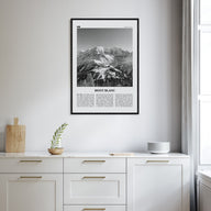 Mont Blanc Travel B&W Poster