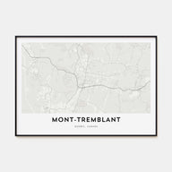 Mont-Tremblant Map Landscape Poster