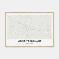 Mont-Tremblant Map Landscape Poster