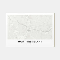 Mont-Tremblant Map Landscape Poster