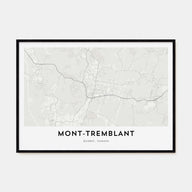Mont-Tremblant Map Landscape Poster