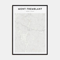 Mont-Tremblant Map Portrait Poster