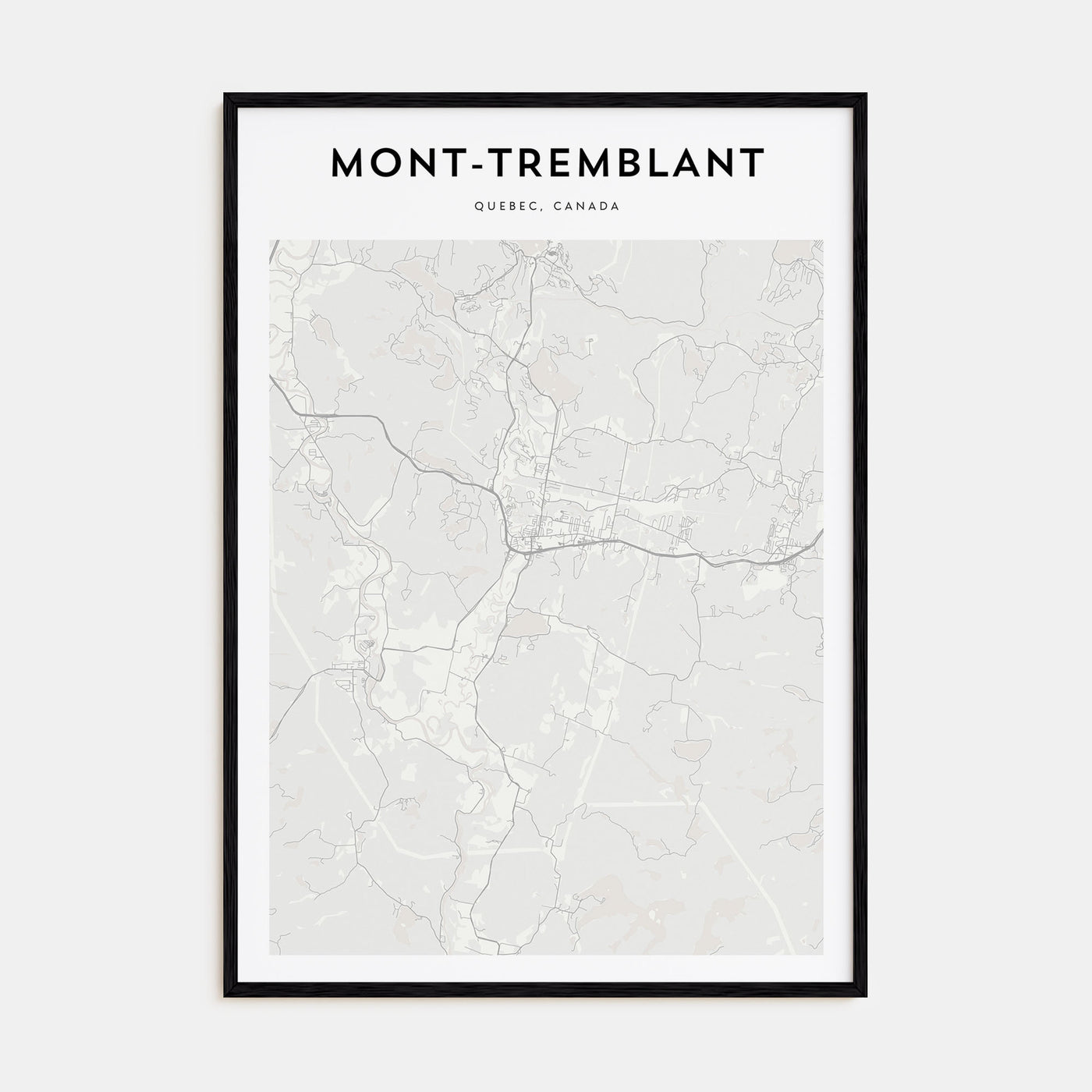 Mont-Tremblant Map Portrait Poster