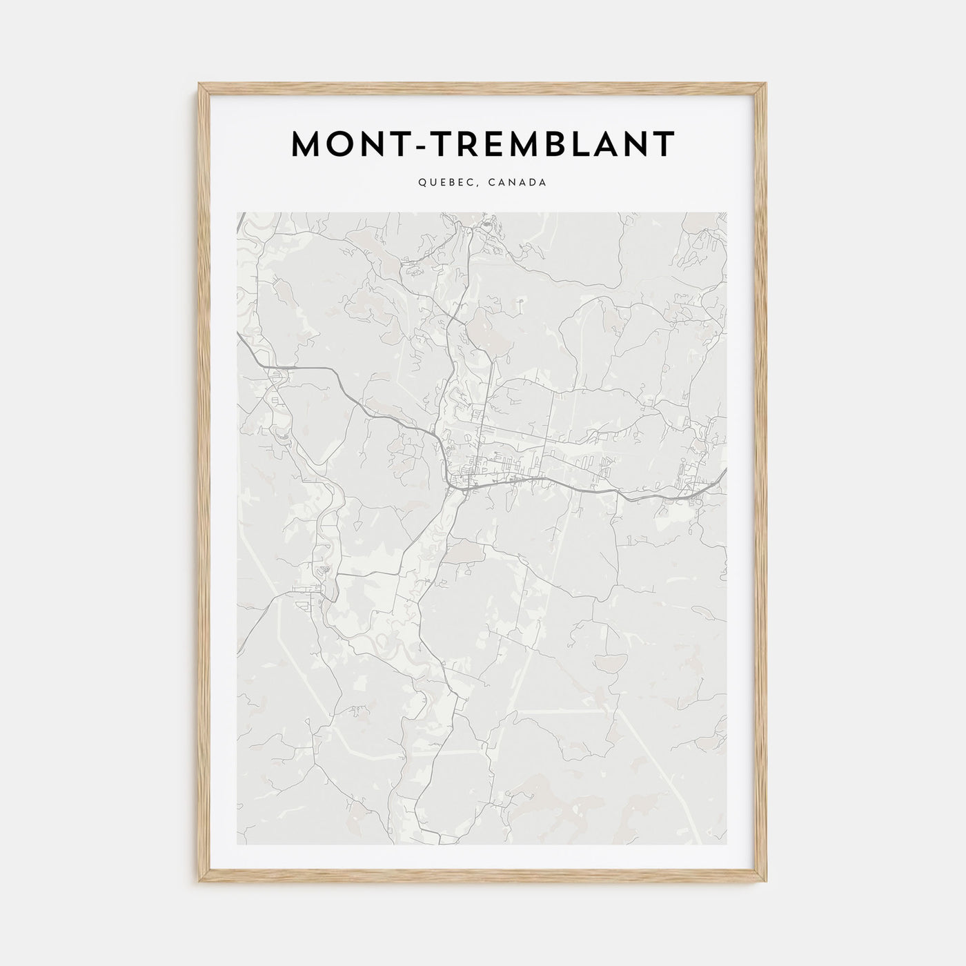 Mont-Tremblant Map Portrait Poster