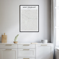 Mont-Tremblant Map Portrait Poster