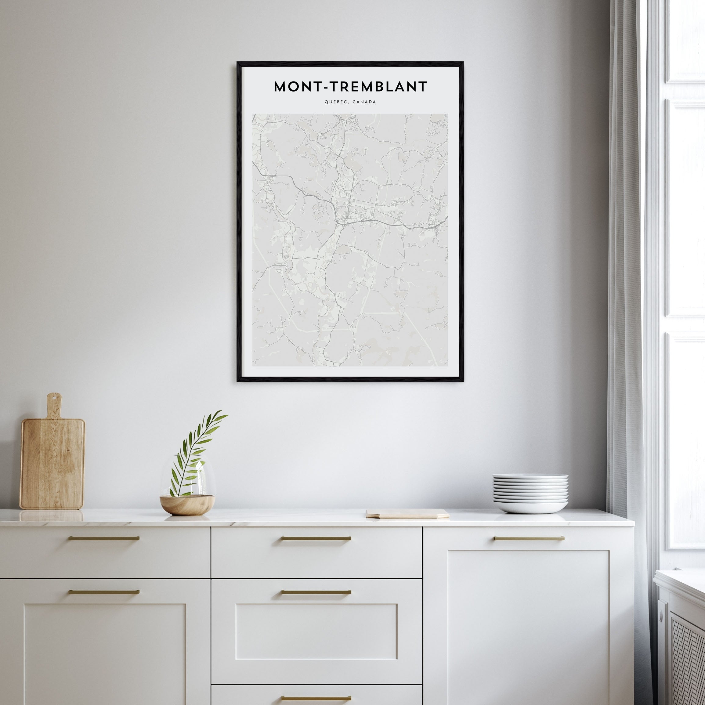 Mont-Tremblant Map Portrait Poster