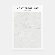 Mont-Tremblant Map Portrait Poster