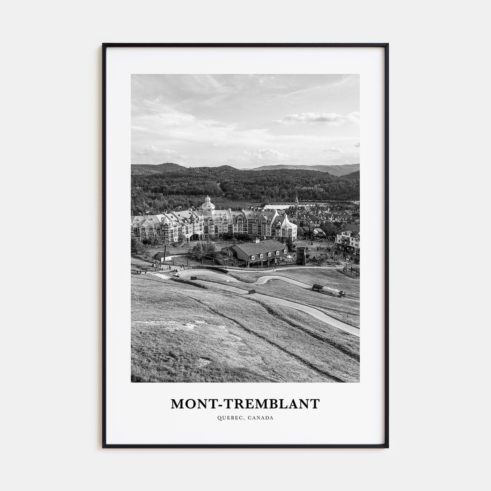 Mont-Tremblant Portrait B&W Poster