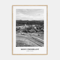 Mont-Tremblant Portrait B&W Poster