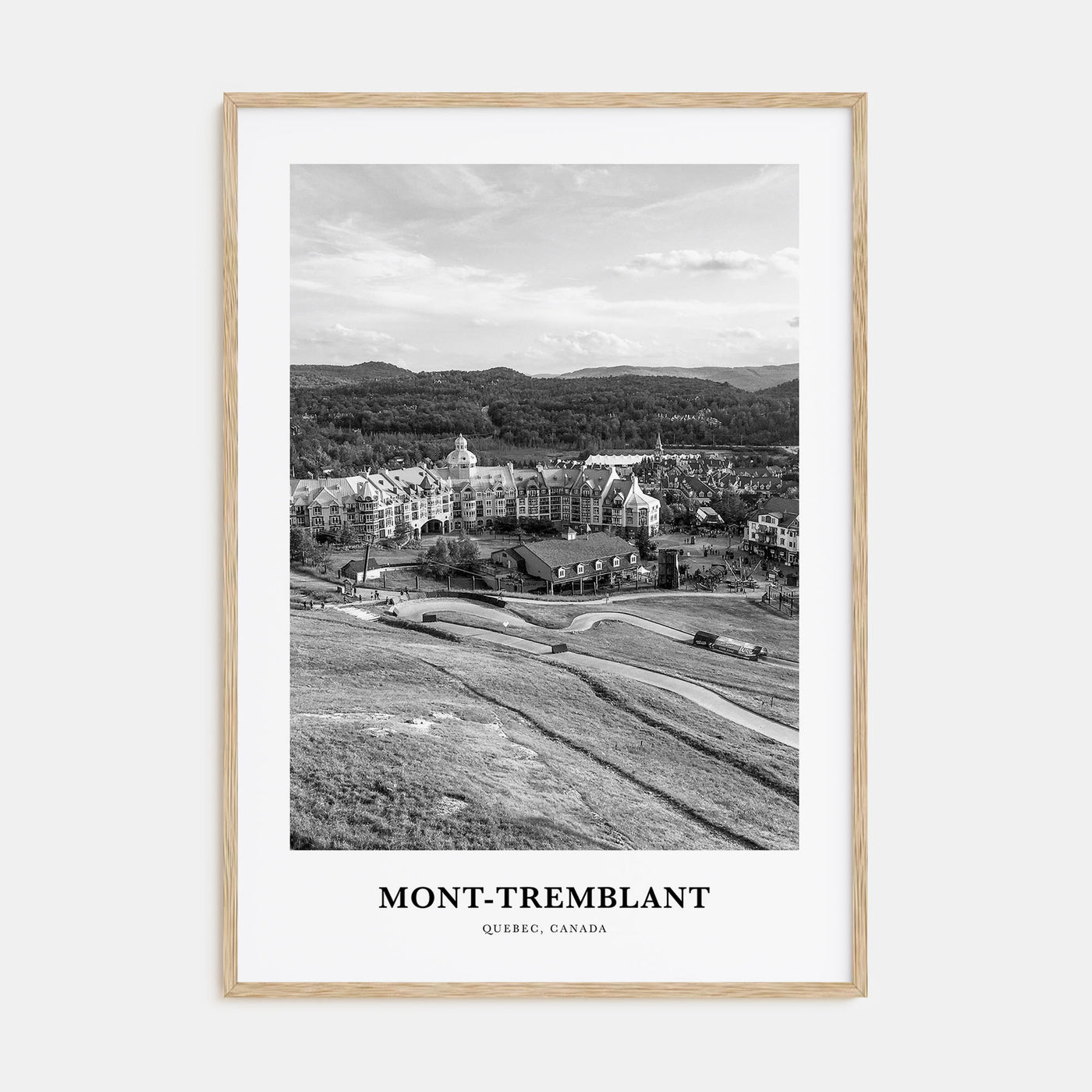 Mont-Tremblant Portrait B&W Poster