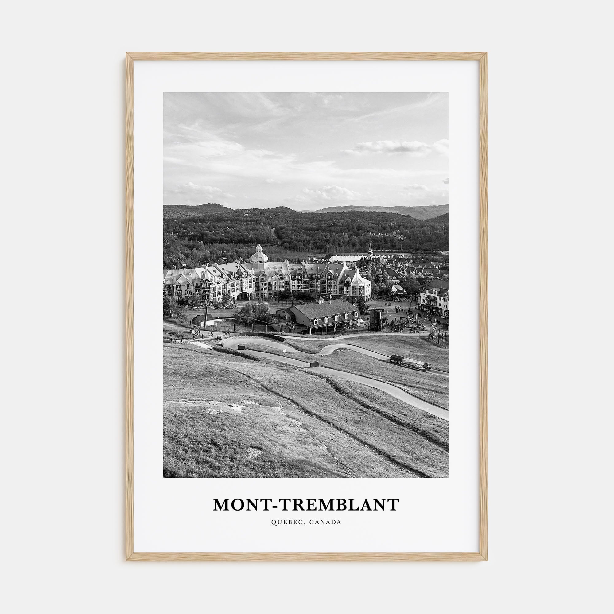 Mont-Tremblant Portrait B&W Poster