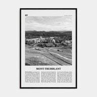 Mont-Tremblant Travel B&W Poster