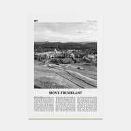 Mont-Tremblant Travel B&W Poster