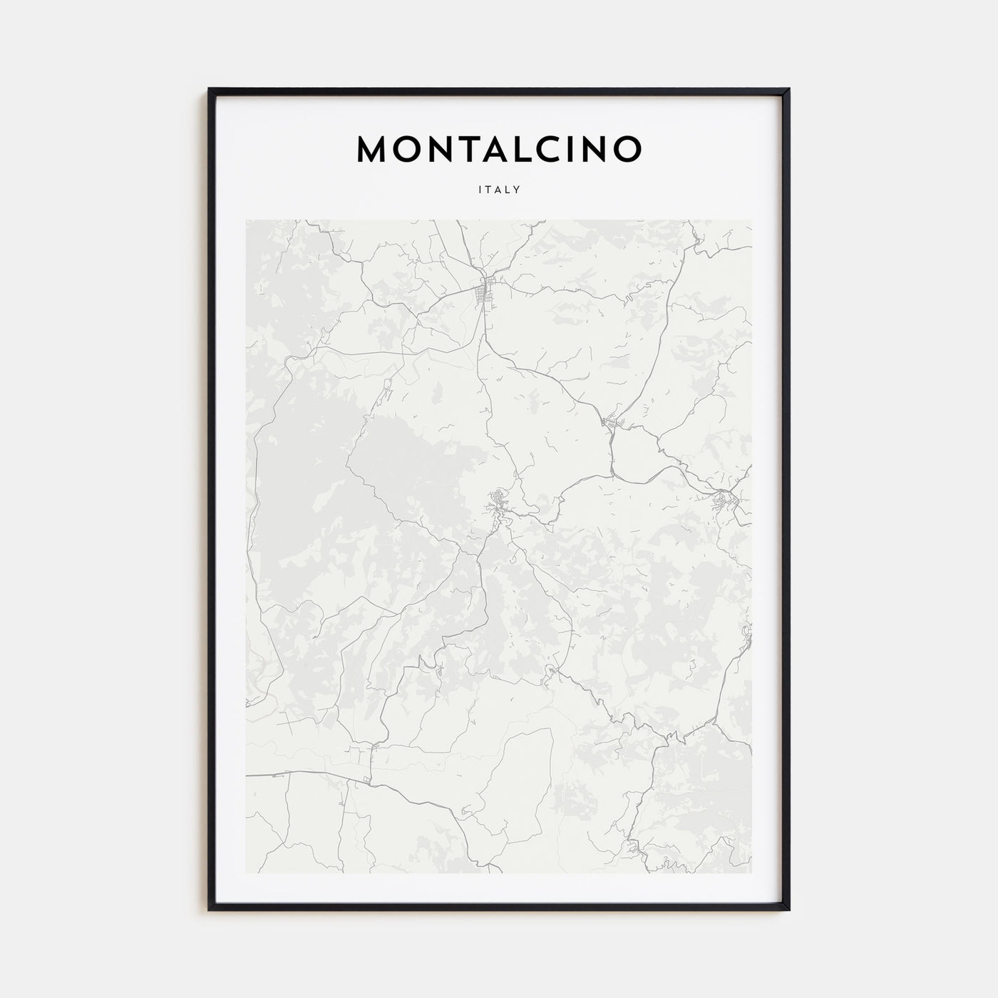 Montalcino Map Portrait Poster