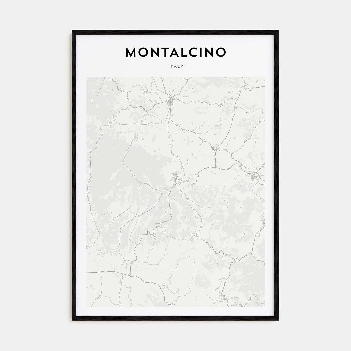 Montalcino Map Portrait Poster