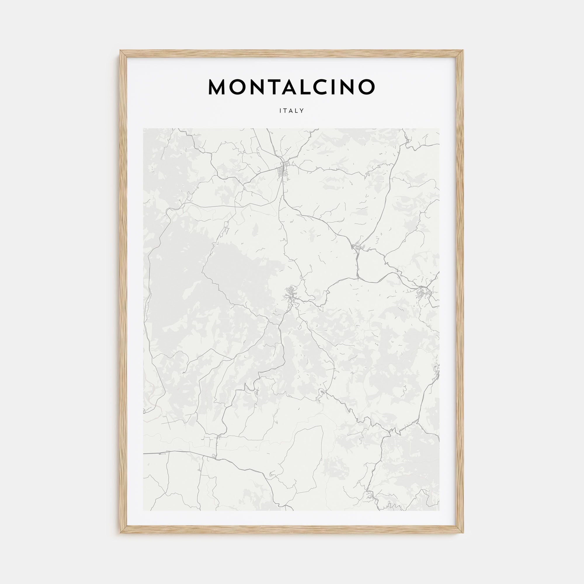 Montalcino Map Portrait Poster