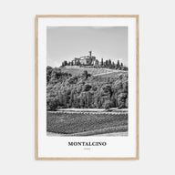 Montalcino Portrait B&W Poster