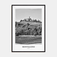 Montalcino Portrait B&W Poster