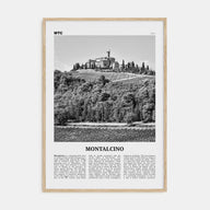 Montalcino Travel B&W Poster