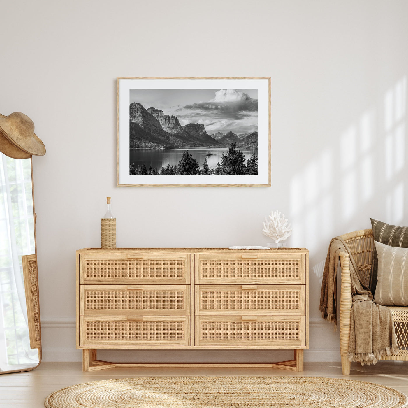 Montana Landscape B&W Poster