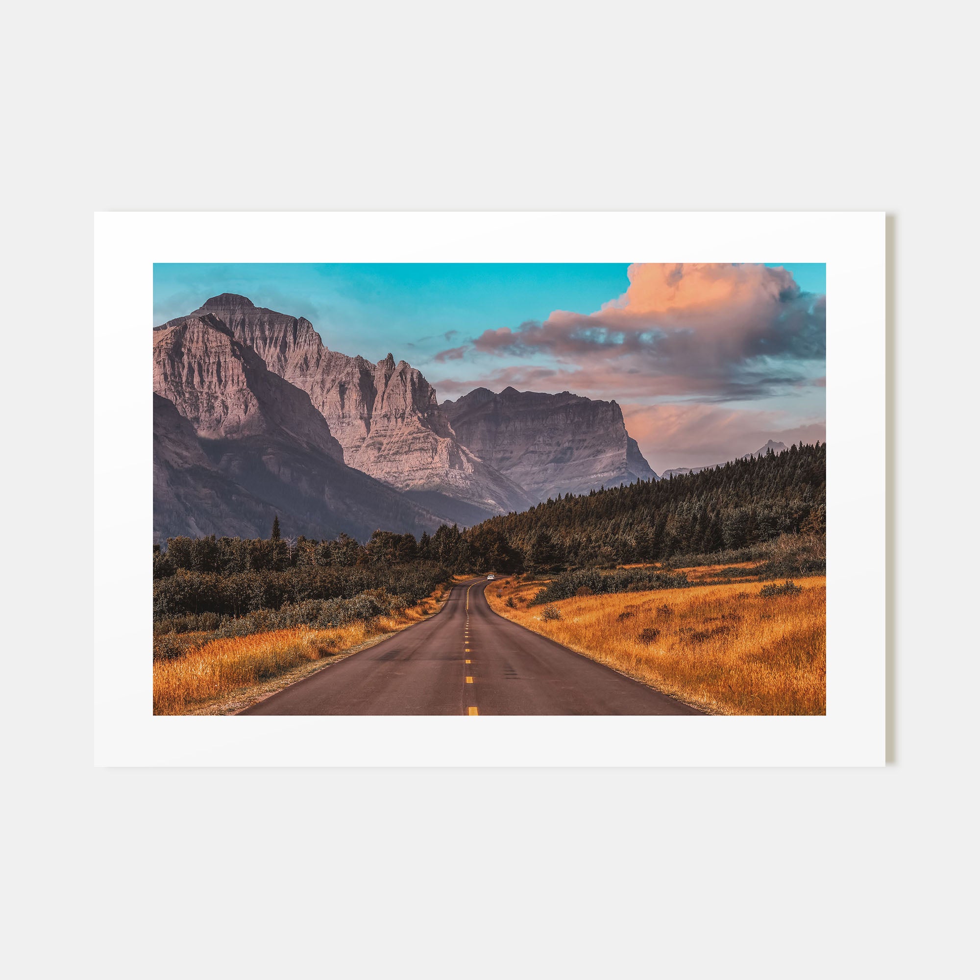 Montana Landscape Color Poster
