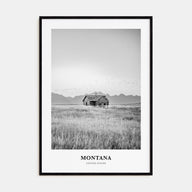 Montana Portrait B&W No 1 Poster