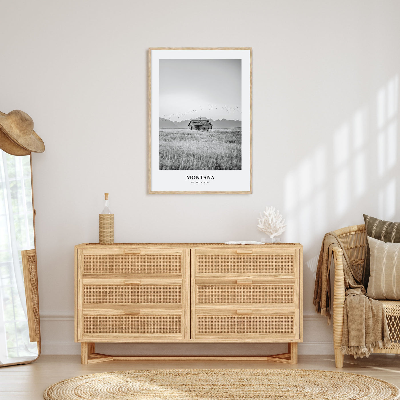 Montana Portrait B&W No 1 Poster