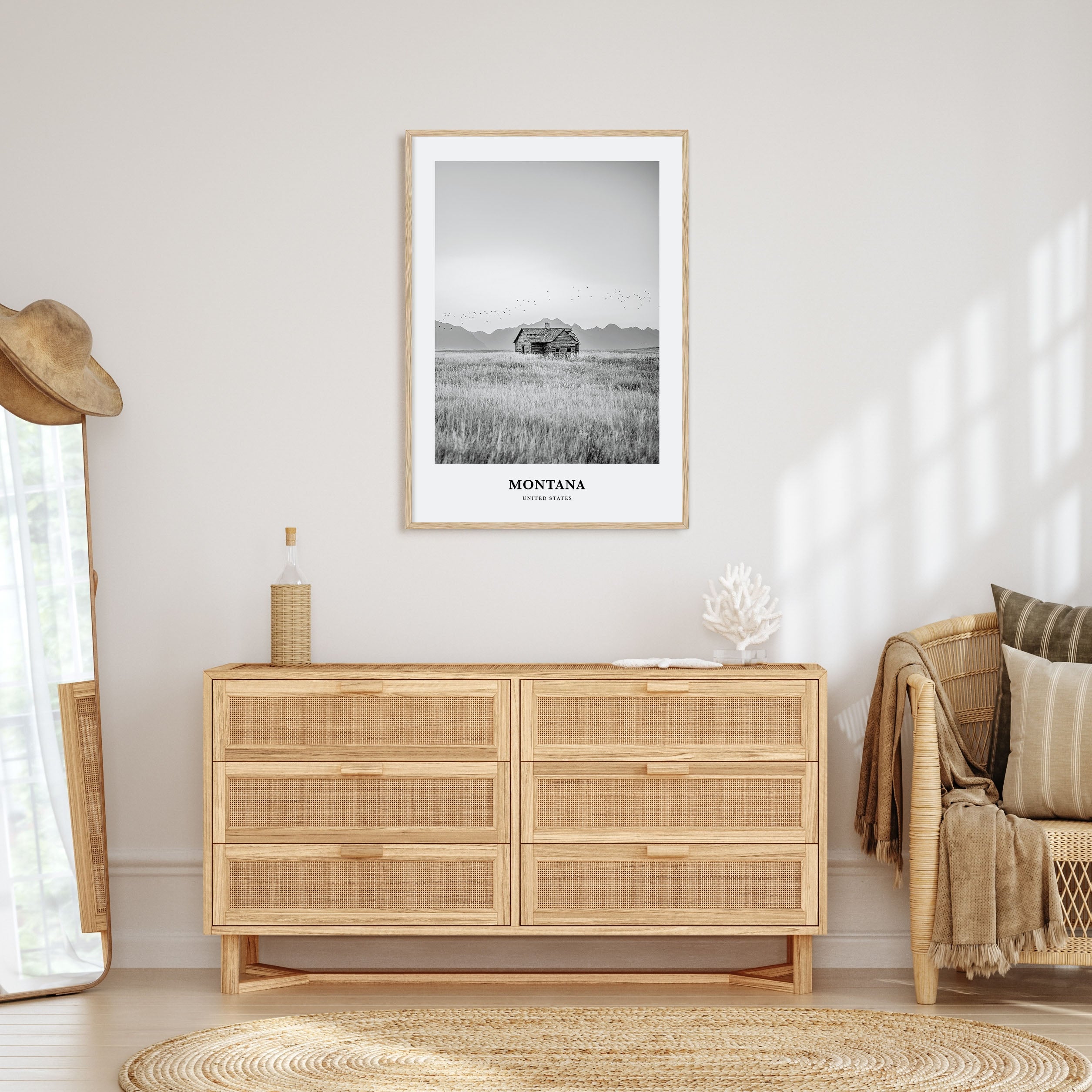 Montana Portrait B&W No 1 Poster