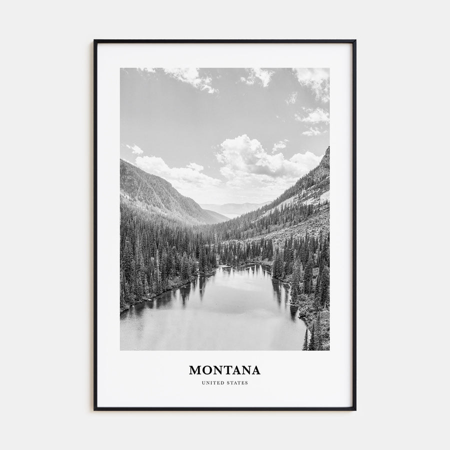 Montana Portrait B&W No 2 Poster