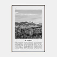 Montana Travel B&W No 3 Poster