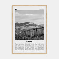 Montana Travel B&W No 3 Poster