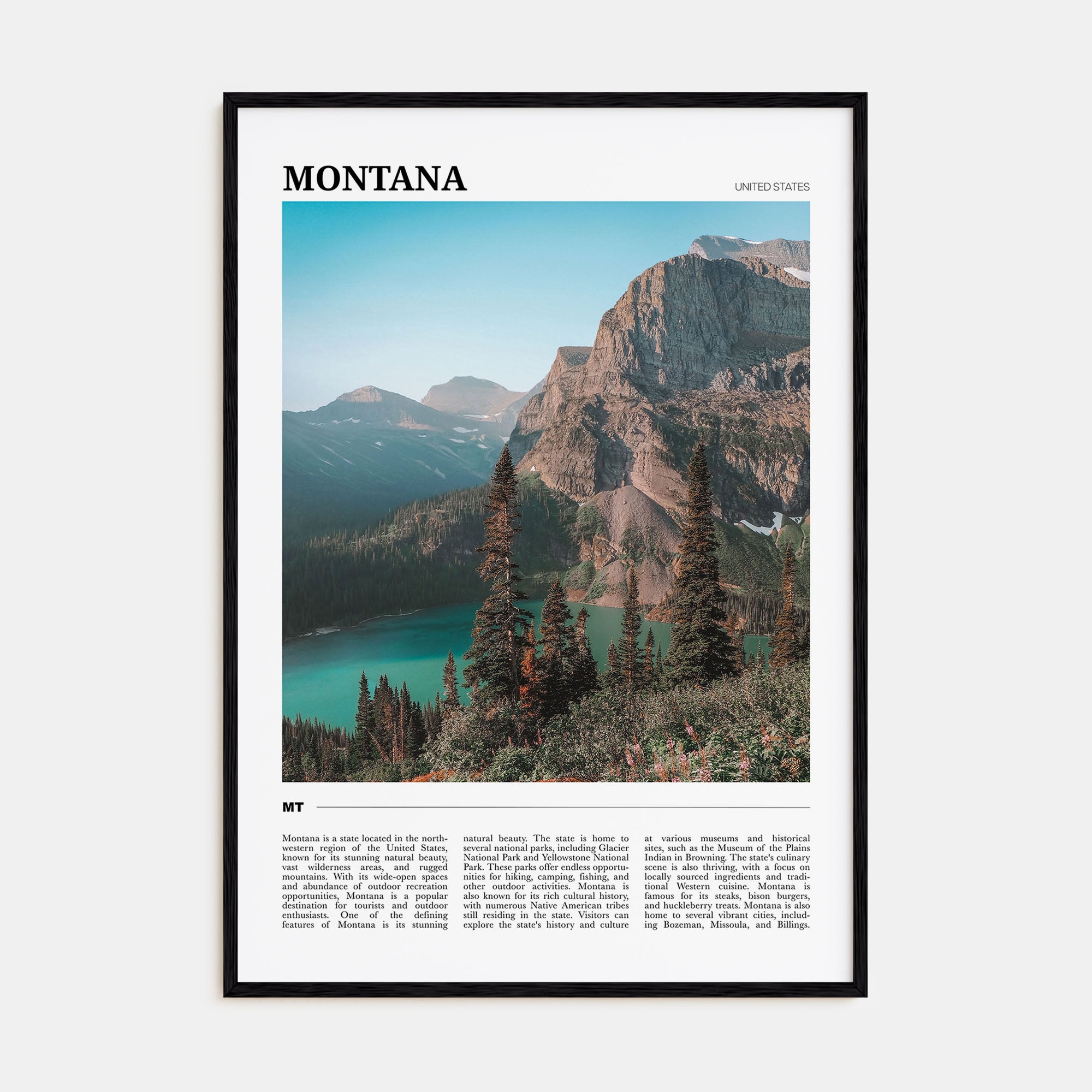 Montana Travel Color No 1 Poster