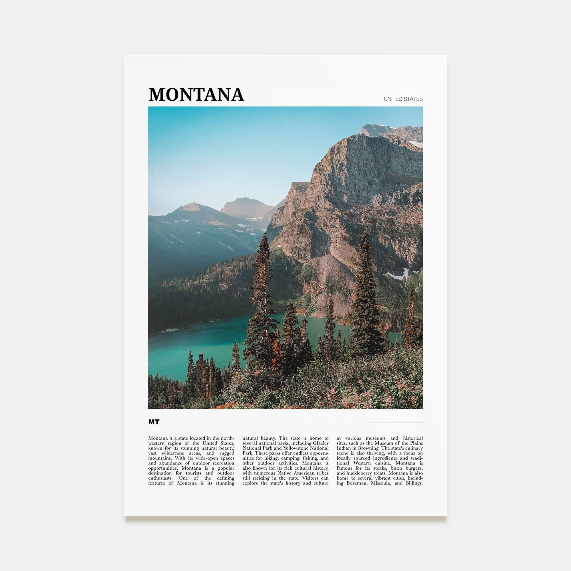 Montana Travel Color No 1 Poster