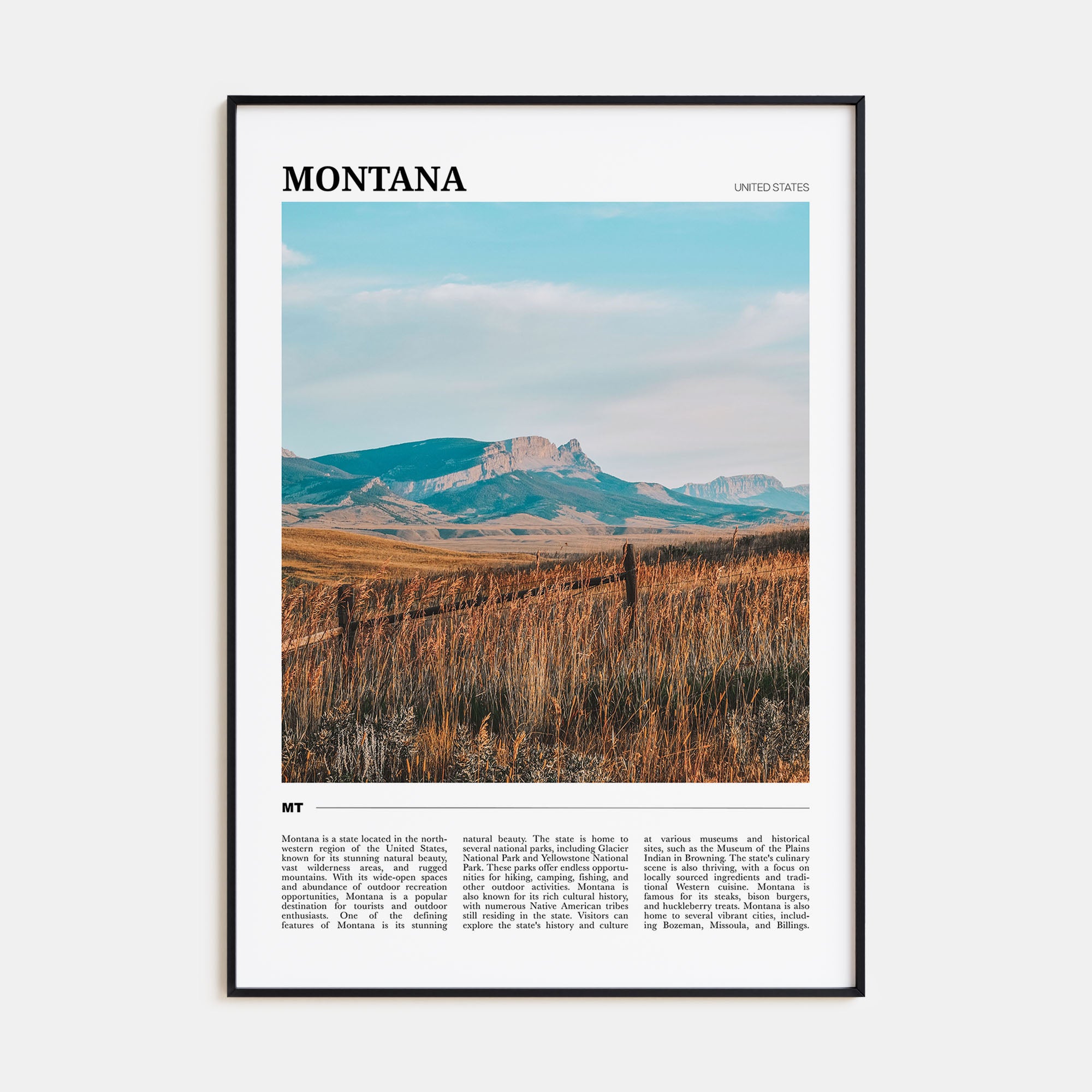 Montana Travel Color No 2 Poster
