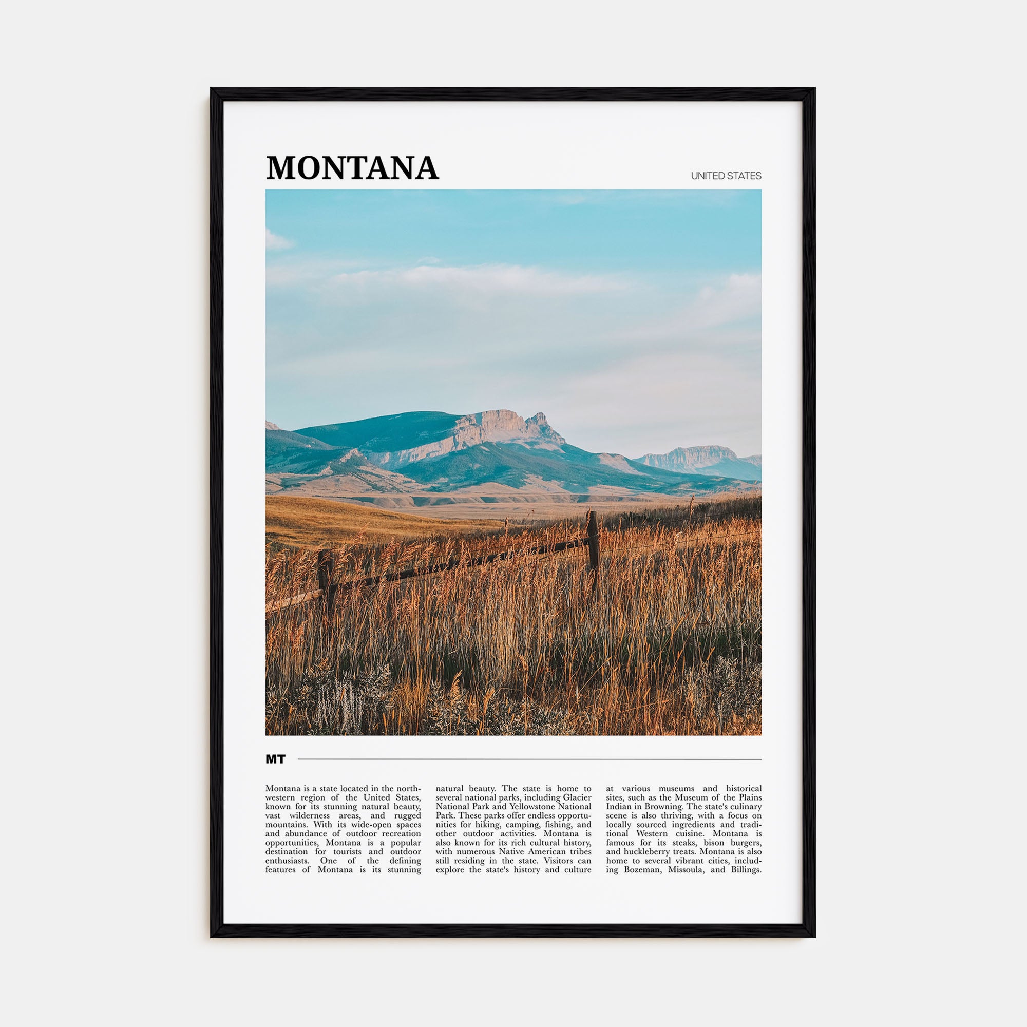 Montana Travel Color No 2 Poster