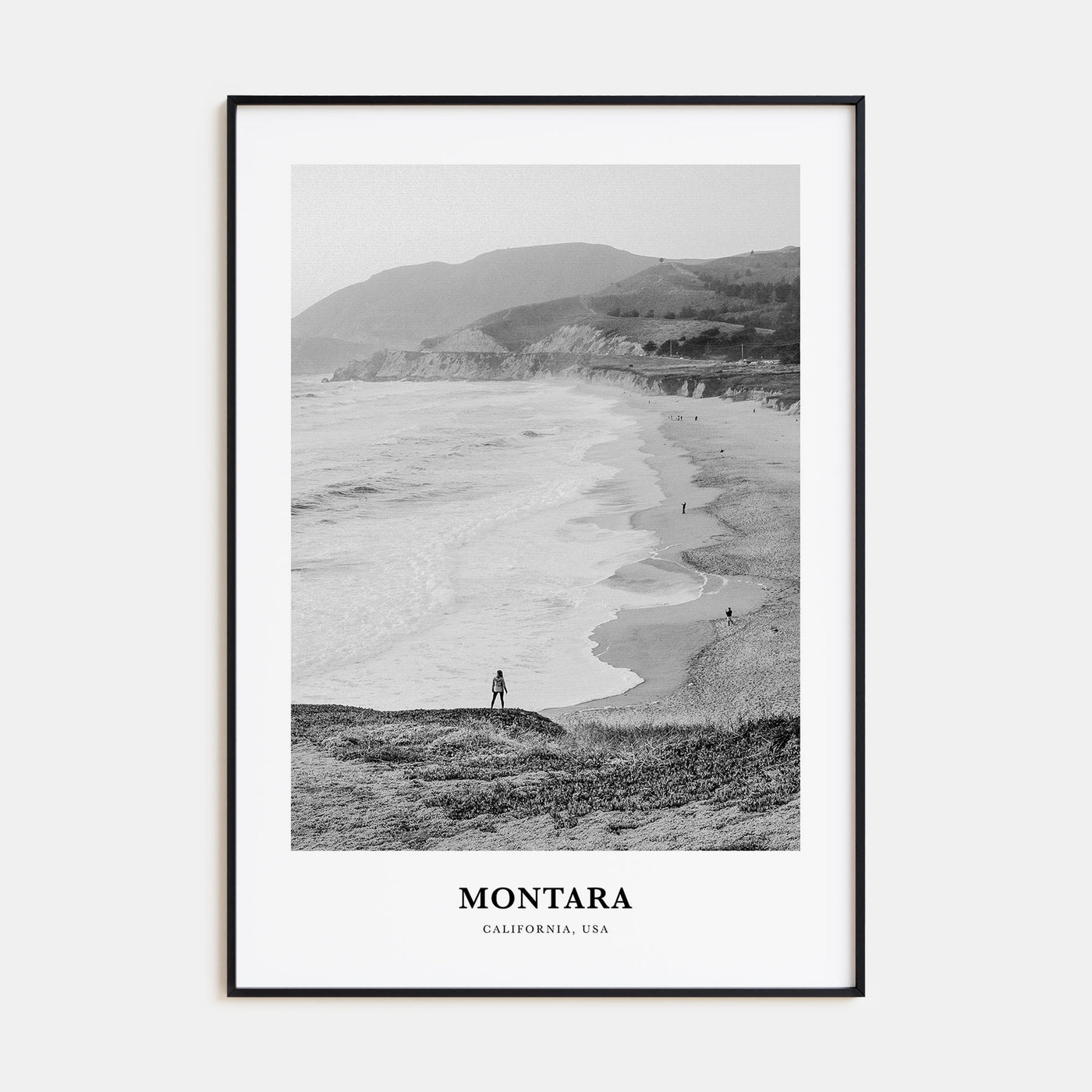 Montara Portrait B&W Poster