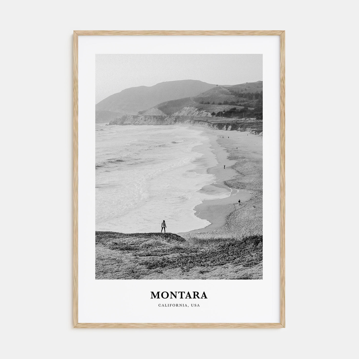 Montara Portrait B&W Poster