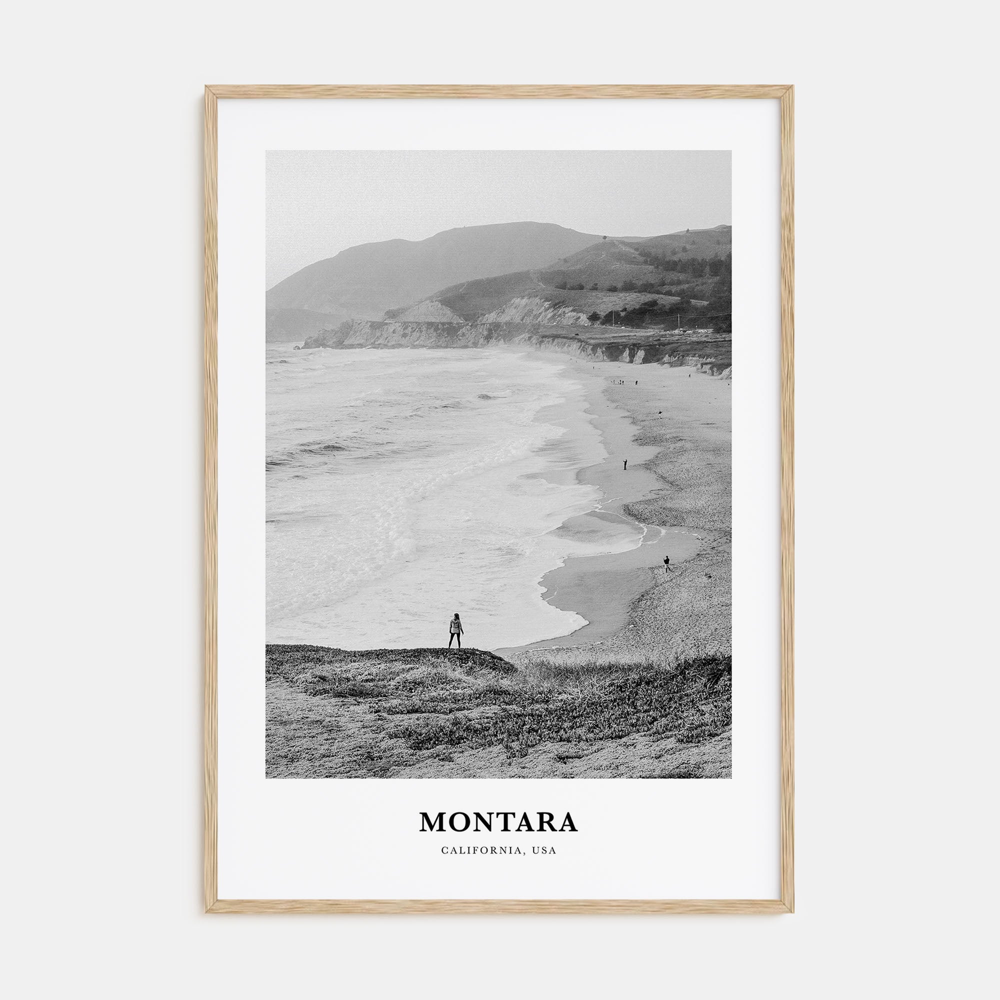 Montara Portrait B&W Poster