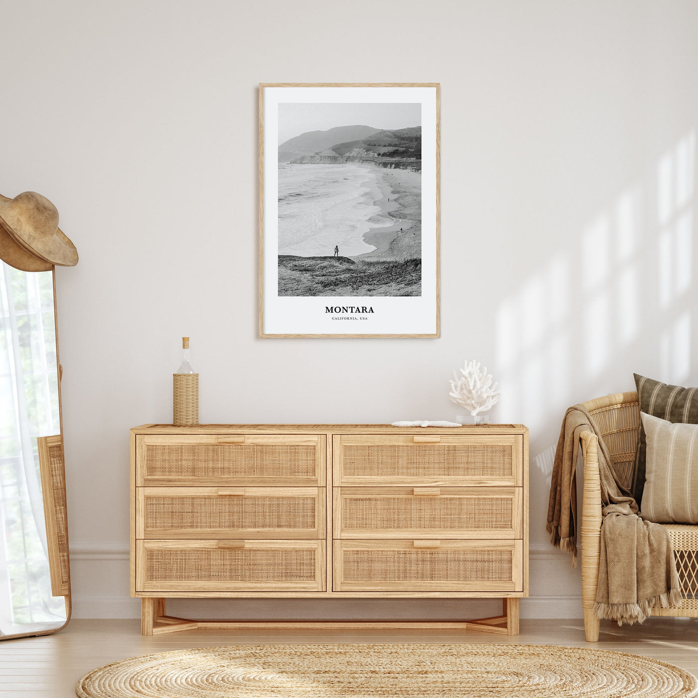 Montara Portrait B&W Poster