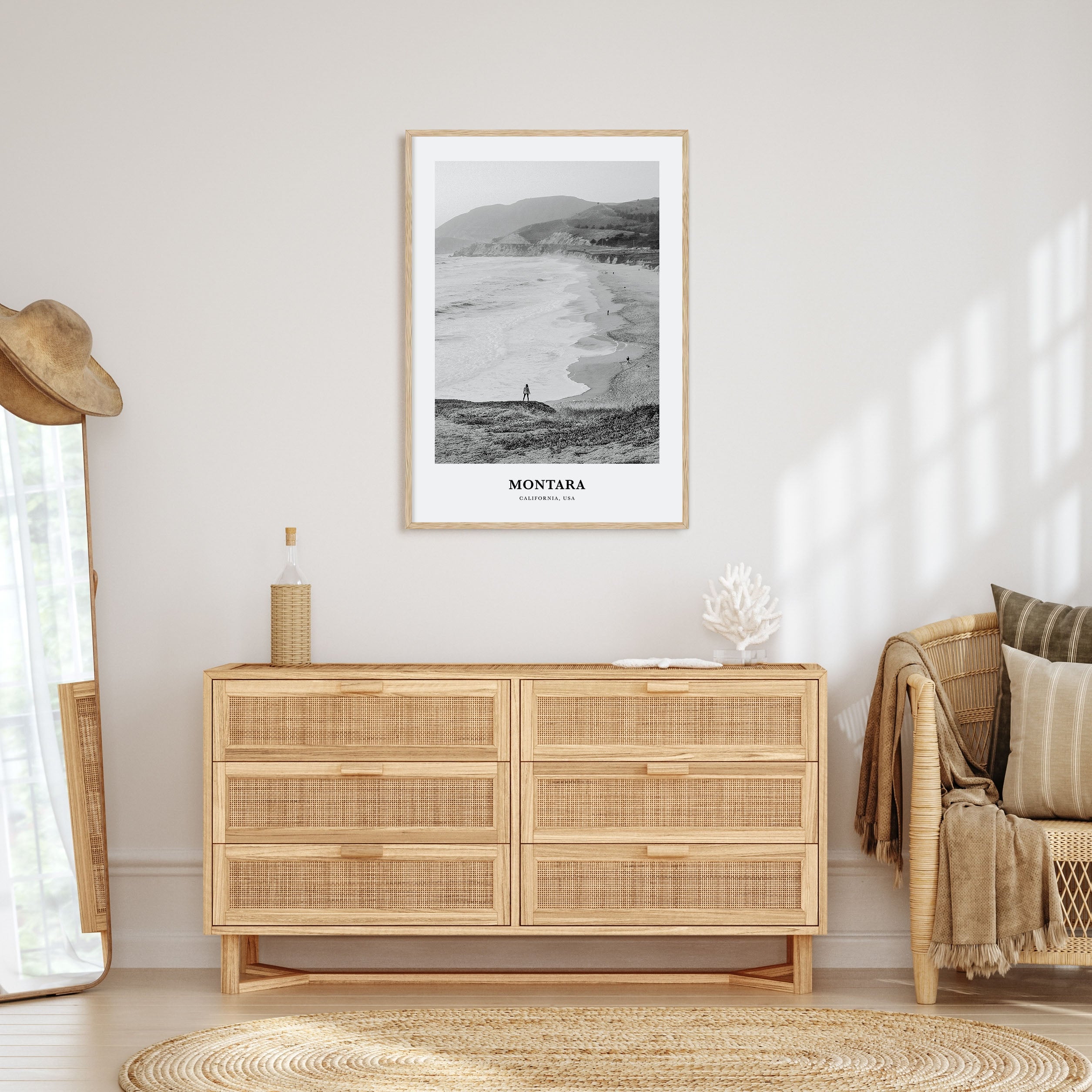 Montara Portrait B&W Poster