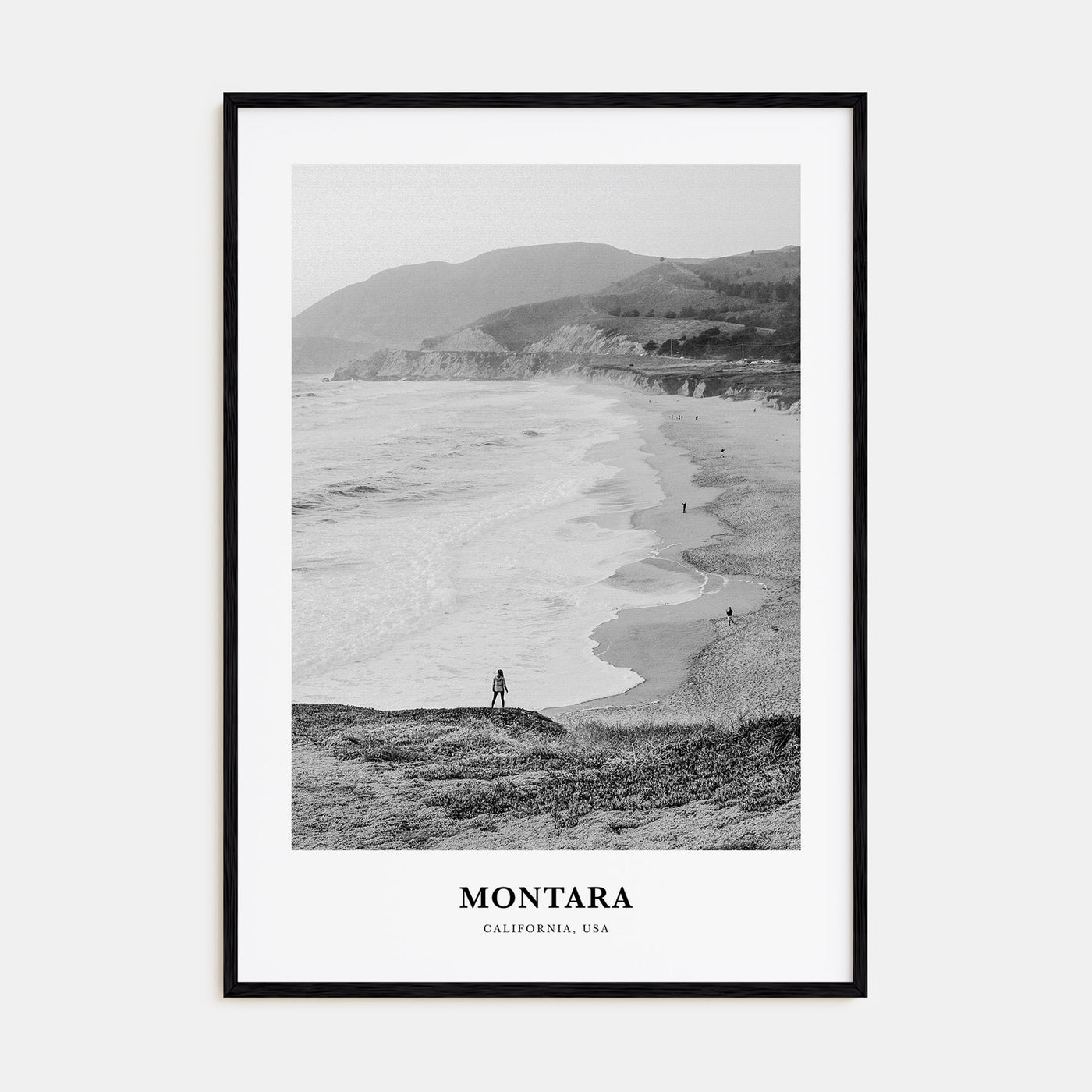 Montara Portrait B&W Poster