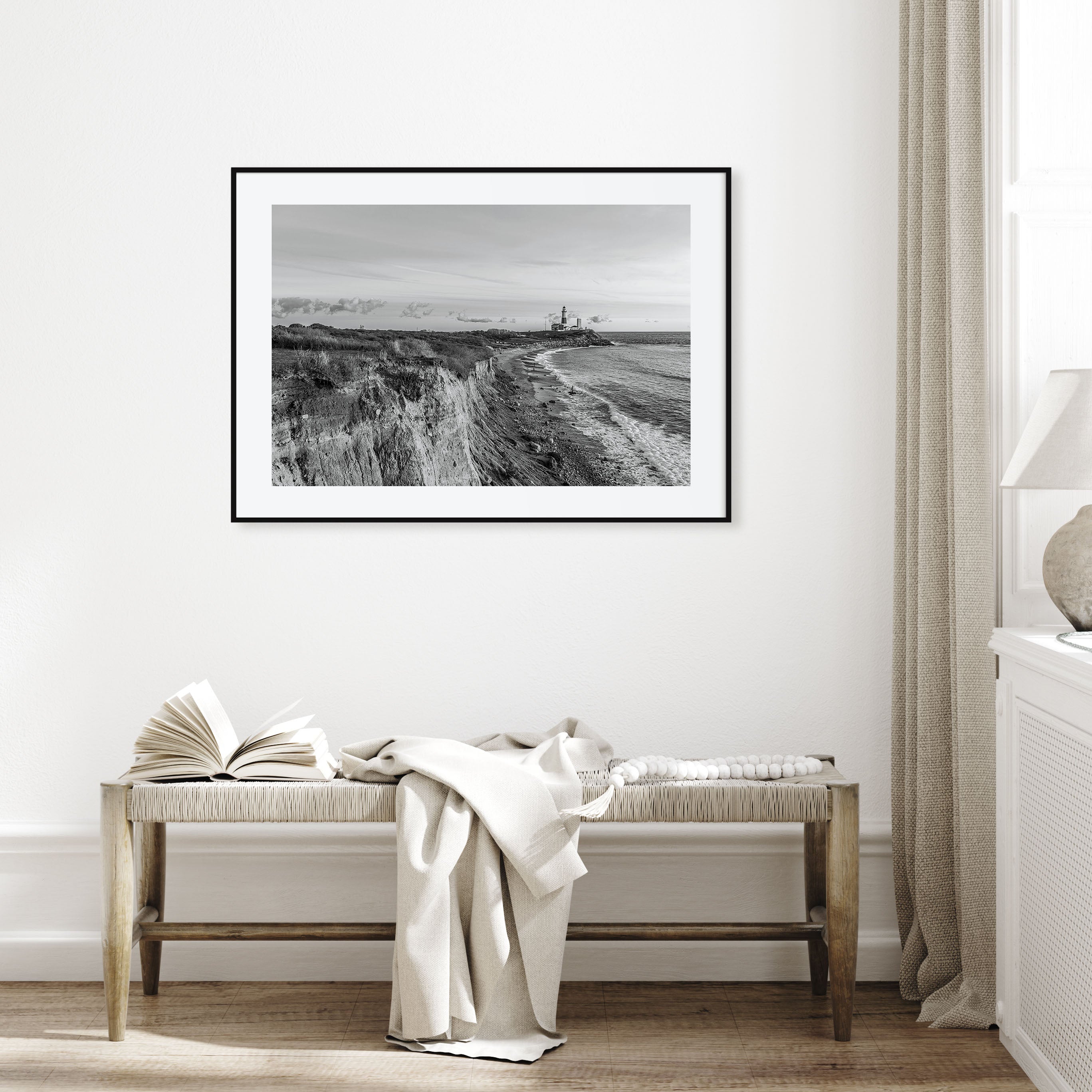 Montauk Landscape B&W Poster