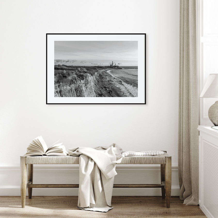 Montauk Landscape B&W Poster