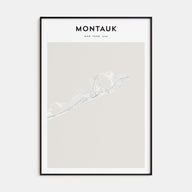 Montauk Map Portrait Poster