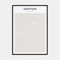 Montauk Map Portrait Poster