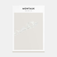 Montauk Map Portrait Poster